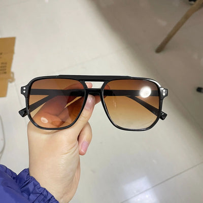 Vintage Männer Frauen Große Sonnenbrille Männer Quadrat