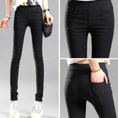 Damen Sommer Elastisch Casual Stretch Skinny