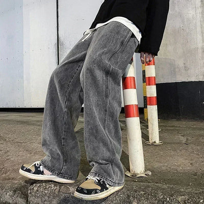 Streetwear Lose Jeans Männer Koreanischen Stil