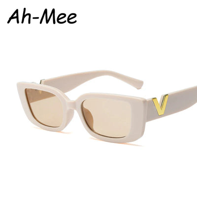 Mode Rechteck Sonnenbrille Frauen Luxus