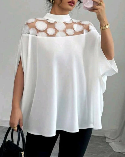 Off-Shoulder-Bluse mit Fledermausärmeln