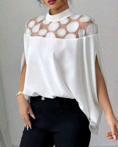 Off-Shoulder-Bluse mit Fledermausärmeln