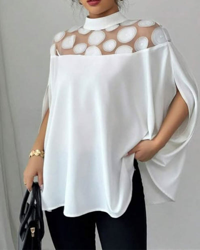 Off-Shoulder-Bluse mit Fledermausärmeln
