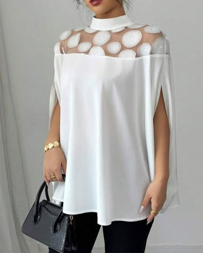 Off-Shoulder-Bluse mit Fledermausärmeln